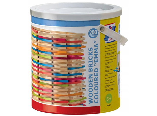 DRVENE KOCKE - RAVNE LETVICE, 200 elem.